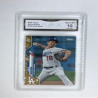 2020 Topps Gold Star Variation #120 Kenta Maeda GMA 10 Gem Mint