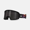 Giro Blok Ski Goggles - Snowboard Goggles for Men & Youth - Black/Orange Liquid Light Strap with Vivid Smoke Lens view 1