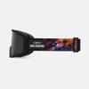 Giro Blok Ski Goggles - Snowboard Goggles for Men & Youth - Black/Orange Liquid Light Strap with Vivid Smoke Lens view 2