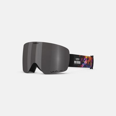 Giro Contour RS Adult Snow Goggle - Black/Teal Liquid Light Strap with VIVID Smoke/VIVID Infrared Lenses