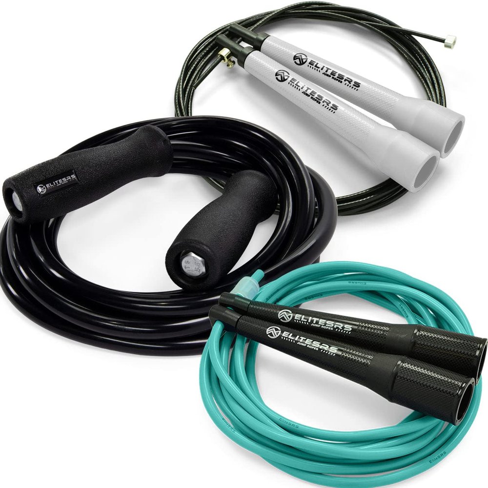Elite Jumps, Adult Jump Ropes for Fitness, Cardio Training Bundle - 3 Jump Ropes, Professionally Curated for Developing a Robust Cardio Workout Routine