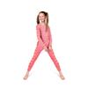 Rocky Thermal Underwear Kids Girls Thermal Underwear Set Toddler Long Johns kid Thermals Kid Base Layer kids thermals top bottom set, Pink Emoji Design, XX-Small, Standard-185 GSM, THERMALS SET view 1