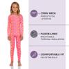 Rocky Thermal Underwear Kids Girls Thermal Underwear Set Toddler Long Johns kid Thermals Kid Base Layer kids thermals top bottom set, Pink Emoji Design, XX-Small, Standard-185 GSM, THERMALS SET view 2