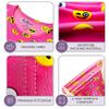 Rocky Thermal Underwear Kids Girls Thermal Underwear Set Toddler Long Johns kid Thermals Kid Base Layer kids thermals top bottom set, Pink Emoji Design, XX-Small, Standard-185 GSM, THERMALS SET view 3