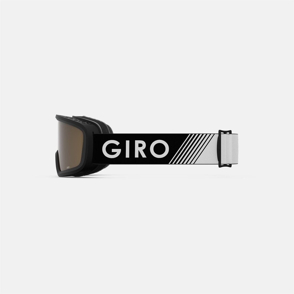 Giro Chico 2.0 Toddler Ski Goggles - Snowboard Goggles for Kids, Boys & Girls 2-4 - Black Zoom Strap with Amber Rose Lens