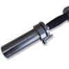 CAP Barbell Olympic Solid 20" Dumbbell Handle with rubber grips, Chrome (OBIS-20MBR) view 3