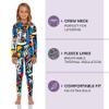 Rocky Thermal Underwear Kids Girls Thermal Underwear Set Long Johns kid Thermals Kid Base Layer kids thermals top bottom set, Geometric Design, Large, Standard-185 GSM, THERMALS SET view 2