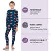 Rocky Thermal Underwear Kids, Boys Thermal Underwear Set Long Johns Thermals Kids Base Layer kid thermals top bottom set Boys Winter Clothes Shirt & Pants, Ski/Extreme Cold (Fire Truck, Small) view 2