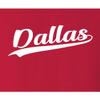 3X-Large Red Mens City of Dallas Texas Pride Fashion Script T-Shirt view 2