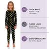Rocky Thermal Underwear Kids Girls Thermal Underwear Set Long Johns kid Thermals Kid Base Layer kids thermals top bottom set, Black Emoji Design, X-Large, Standard-185 GSM, THERMALS SET view 2