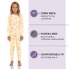 Rocky Thermal Underwear Kids Girls Thermal Underwear Set Toddler Long Johns kid Thermals Kid Base Layer kids thermals top bottom set, Smile Design, X-Small, Standard-185 GSM, THERMALS SET view 2
