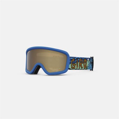 Giro Chico 2.0 Ski and Snowboard Goggles - Toddler - Blue Shreddy Yeti Strap with Amber Rose Lens