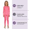 Rocky Thermal Underwear Kids Girls Thermal Underwear Set Long Johns kid Thermals Kid Base Layer kids thermals top bottom set, Zig Zag Design, Medium, Standard-185 GSM, THERMALS SET view 2