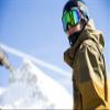 Giro Blok Ski Goggles - Snowboard Goggles for Men & Youth - Black Split Fountain Mountain Strap with Vivid Emerald Lens view 4