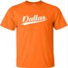 Go All Out 5X-Large Orange Mens City of Dallas Texas Pride Fashion Script T-Shirt view 1
