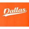 Go All Out 5X-Large Orange Mens City of Dallas Texas Pride Fashion Script T-Shirt view 2