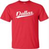 4X-Large Red Mens City of Dallas Texas Pride Fashion Script T-Shirt view 1