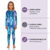 Rocky Thermal Underwear Kids Girls Thermal Underwear Set Long Johns kid Thermals Kid Base Layer kids thermals top bottom set, Rope Design, Large, Standard-185 GSM, THERMALS SET view 2