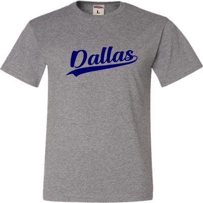 5X-Large Oxford Mens City of Dallas Texas Pride Fashion Script T-Shirt