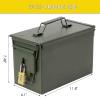 Aolamegs 50 Cal Ammo Can  Locking Hardware Kit and Stainless Steel PadlockAmmo Box Military & Army M2A1 view 2