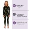 Rocky Thermal Underwear Kids Girls Thermal Underwear Set Toddler Long Johns kid Thermals Kid Base Layer kids thermals top bottom set, Black Emoji Design, XX-Small, Standard-185 GSM, THERMALS SET view 2
