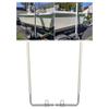 Kojem 60" Boat Trailer Guide Poles for Ski Boat, Fishing Boat, Sailboat, Kayak, Canoe 2Pcs Steel Trailer Post Guide-On White & Silvery view 1