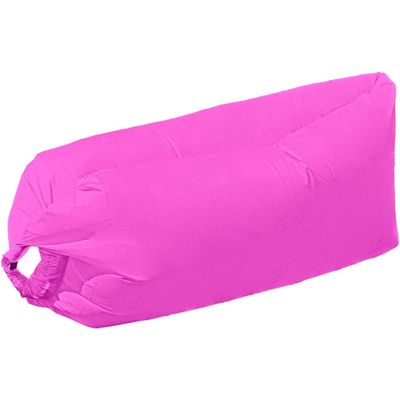 Inflatable Lounger Couch Outdoor Solid Color Single Use Air Sofa, Comfortable Beach Vacation Inflatable Couch, Portable Storage Bag, Bearing 200kg/440.9lb (Color : Yellow, Size : 180 * 70 * 60cm)