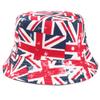 British Flag Bucket Hat, Women Girls Reversible Union Jack Patriotic Summer Travel Beach Sun Hat Foldable Wide Brim Anti-UV Fisherman Cap Bucket Hats view 1