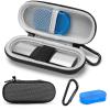 Case for KardiaMobile 1L 6L Personal EKG Monitor, Hard Travel Carrying Case for AliveCor Kardia Heart Monitor EKG/ECG, Portable Heart Rate Monitor Bag Storage Organizer with Pill Box & Carabiner Clip view 1
