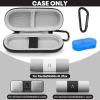 Case for KardiaMobile 1L 6L Personal EKG Monitor, Hard Travel Carrying Case for AliveCor Kardia Heart Monitor EKG/ECG, Portable Heart Rate Monitor Bag Storage Organizer with Pill Box & Carabiner Clip view 2