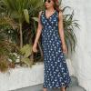BAIKUTOUAN Nautical Anchors Women's Swing Dress Sleeveless Long Maxi Dress Tank Dresses L view 2