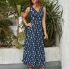BAIKUTOUAN Nautical Anchors Women's Swing Dress Sleeveless Long Maxi Dress Tank Dresses L view 3
