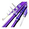 Fishing Poles Fishing Rod 2.1m ~ 3.6m Carp Rod Telescopic Sea Fishing Rod Telescopic Spinning Rod Ultralight Hard Fishing Rod Tackle Tool Pen Fishing Rod (Color : Purple, Length : 3.0 m) view 1