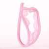 Fldy Mens C-String Bulge Pouch Underwear Underpants Invisible Bikini Briefs Open Hole Sissy Panties Thongs Type A Pink One Size view 2