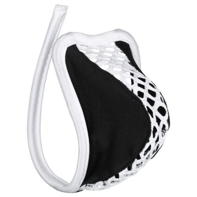 Fldy Mens C-String Bulge Pouch Underwear Underpants Invisible Bikini Briefs Open Hole Sissy Panties Thongs Type B White&Black One Size