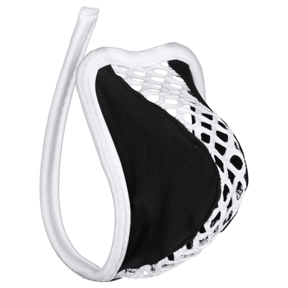 Fldy Mens C-String Bulge Pouch Underwear Underpants Invisible Bikini Briefs Open Hole Sissy Panties Thongs Type B White&Black One Size