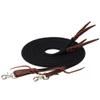 Weaver EcoLuxe Bamboo Split Reins 8ft Black view 1