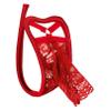 Fldy Mens C-String Bulge Pouch Underwear Underpants Invisible Bikini Briefs Open Hole Sissy Panties Thongs Type C Red One Size view 1