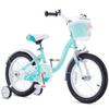 RoyalBaby Chipmunk Girls Bike,16 Inch Kids Bike with Basket Girl Cycle Bikes for Age 4-7 Years with Training Wheels Children Bicycle Toddler Bike Spring Green view 1