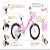 RoyalBaby Chipmunk Girls Bike,16 Inch Kids Bike with Basket Girl Cycle Bikes for Age 4-7 Years with Training Wheels Children Bicycle Toddler Bike Spring Green view 4