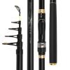 Fishing Poles Fishing Poles Telescopic Fishing Rod 2.1M -3.6M Spinning Carp Fishing Rod Feeder Hard Carbon Carbon Fiber Telescopic Fishing Rod Pen Fishing Rod (Color : Black, Length : 3.6 m) view 3