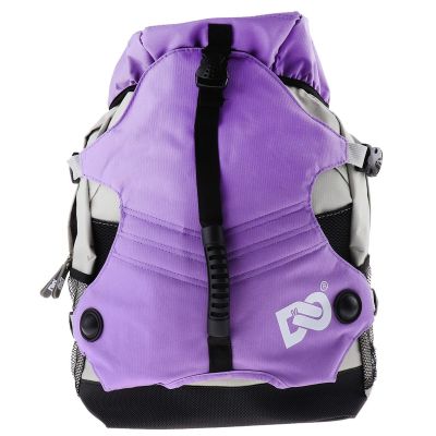Fashion Outdoor Bags Unisex Professional Roller Skates Backpack Outdoor Sports Backpack Durable Multi-Pocket Male Sports Bags (Purple)