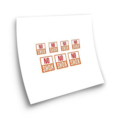 No Shox Logo Bike Compatible Stickers