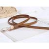 Women's Leather Belt Dress Belt Fashion Skinny Belt Tie A Knot Leather Waist Belt Knotted Decorative Belt view 3