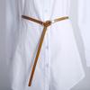 Women's Leather Belt Dress Belt Fashion Skinny Belt Tie A Knot Leather Waist Belt Knotted Decorative Belt view 4
