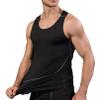 renvena Men's Quick Dry Rash Guard Vest Sleeveless Swim Shirts Fitness Gym Tank Top Beach Swimwear Black XX-Large view 2