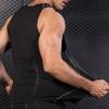 renvena Men's Quick Dry Rash Guard Vest Sleeveless Swim Shirts Fitness Gym Tank Top Beach Swimwear Black XX-Large view 4