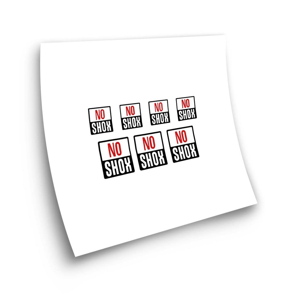No Shox Logo Bike Compatible Stickers