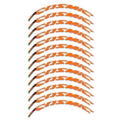 STAR SAM Stickers Compatible with road bike rim Mavic Cosmic Carbon 40mm Orange 1 CMT
