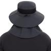 BASSDASH UPF 50+ Breathable Sun Hat with Removable Face Cover and Neck Flap Wide Brim Bucket Hat for Fishing Hiking Men Women Dark Grey view 2
